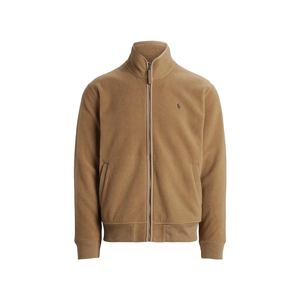 Polo Ralph Lauren Men's Brushed Fleece Jacket -‎ Montana Khaki- Size XXL
